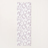 Mauve und White Inky Rounded Lines Muster Yogamatte (Rückseite)