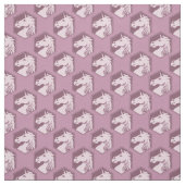 Mauve Unicorn Hexagon Muster Stoff (Muster)