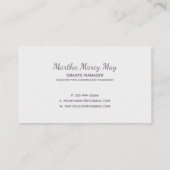 Mauve Vintage Mountain Custom Business Card v3 Visitenkarte (Rückseite)