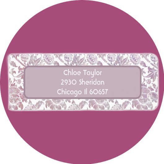 Mauve Vintages botanisches Muster