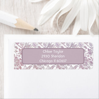 Mauve Vintages botanisches Muster