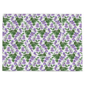 Mauve Violets Blumenmuster Große Geschenktasche Geschenktüte (Vorderseite)