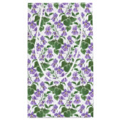 Mauve Violets Blumenmuster Kleine Geschenktasche Geschenktüte (Rückseite)