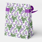 Mauve Violets Blumenmuster - Zelt-Gefälligkeitsbox Geschenkschachtel (Rückseite)