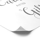 Mauve Watercolor Rose Blumenkarten & Geschenke Poster (Ecke)