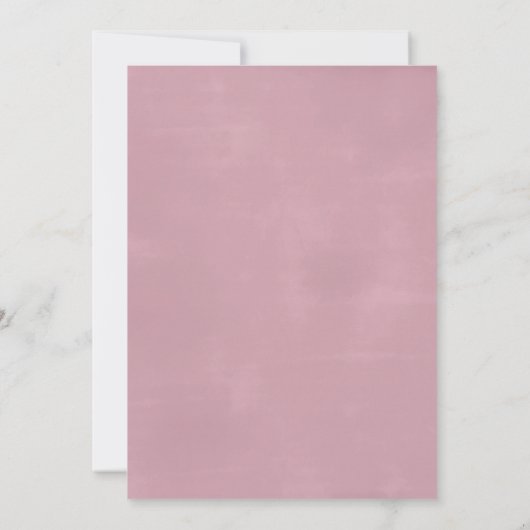 Mauve Watercolor Rose Einladungen für Hochzeiten (Rückseite)