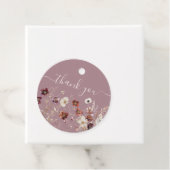 Mauve Wedding durch Whimsical Fall getrocknete Blu Geschenkanhänger (Beispiel)