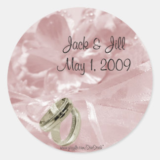 Mauve Wedding Themed Stickers