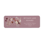 Mauve Wedding Whimsical Fall Blume (Vorne)
