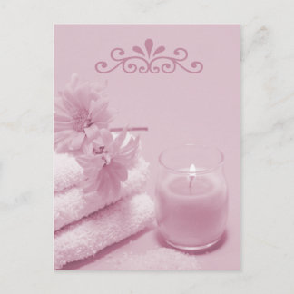Mauve Wellness-Center Postcard Postkarte
