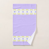 Mauve White und Lime Green Badhandtuch Set (Handtuch)