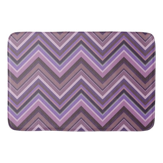Mauve zigzag badematte (Vorderseite)
