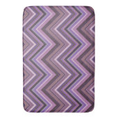Mauve zigzag badematte (Vorderseite Vertikal)