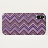 Mauve zigzag Case-Mate iPhone hülle (Rückseite (Horizontal))