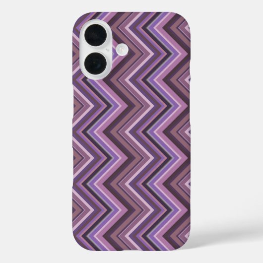 Mauve zigzag Case-Mate iPhone hülle (Rückseite)
