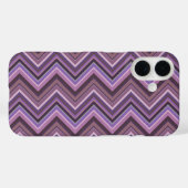 Mauve zigzag Case-Mate iPhone hülle (Rückseite (Horizontal))