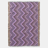 Mauve zigzag decke (Vorderseite Vertikal)