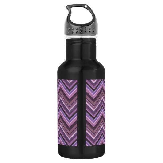 Mauve zigzag edelstahlflasche (Rückseite)