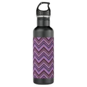 Mauve zigzag edelstahlflasche