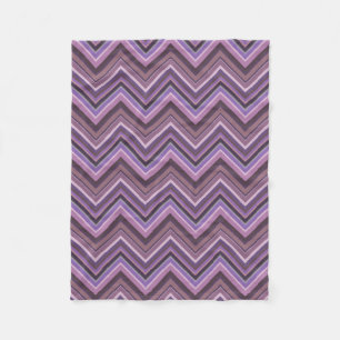 Mauve zigzag fleecedecke