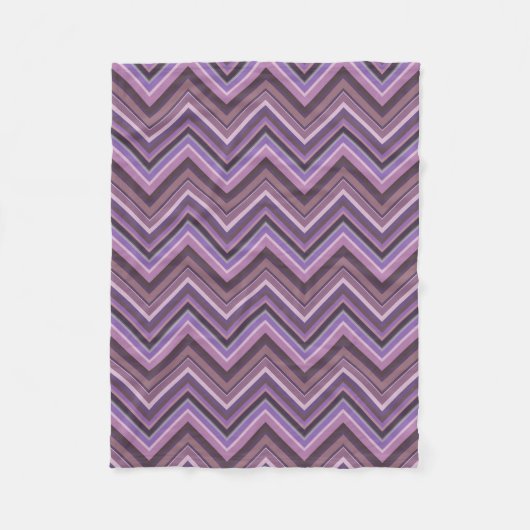Mauve zigzag fleecedecke (Vorderseite)