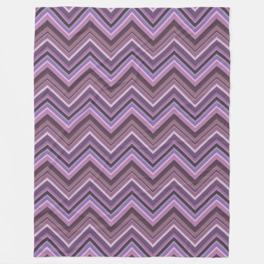 Mauve zigzag fleecedecke (Vorderseite)