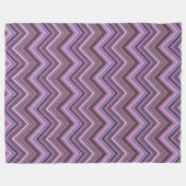 Mauve zigzag fleecedecke (Vorderseite (Horizontal))