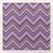 Mauve zigzag glasuntersetzer (Vorderseite)