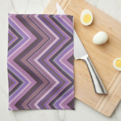 Mauve zigzag handtuch (Viertel Falte)