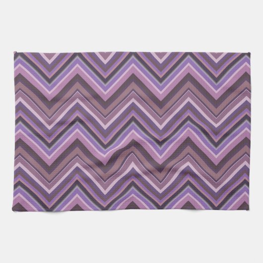 Mauve zigzag handtuch (Horizontal)