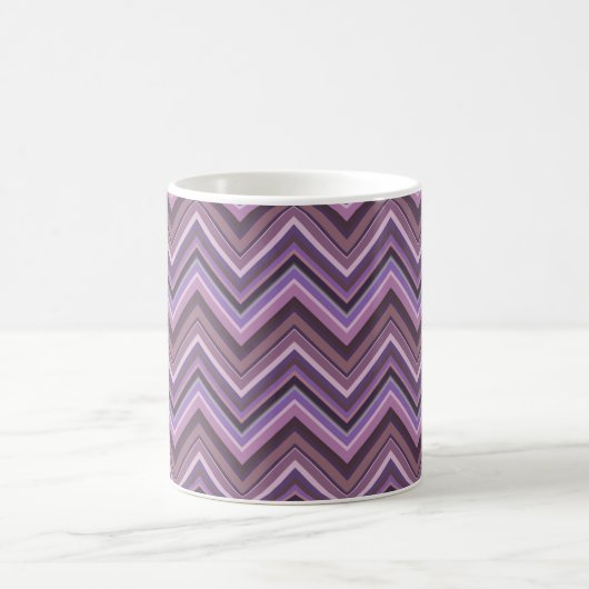 Mauve zigzag kaffeetasse (Mittel)