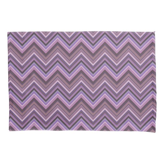 Mauve zigzag kissenbezug (Vorderseite)