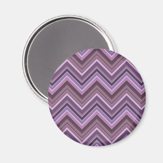Mauve zigzag magnet (Vorderseite/Rückseite)