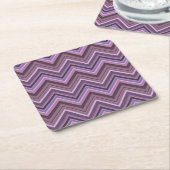 Mauve zigzag rechteckiger pappuntersetzer (angewinkelt)