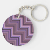 Mauve zigzag schlüsselanhänger (Rückseite)