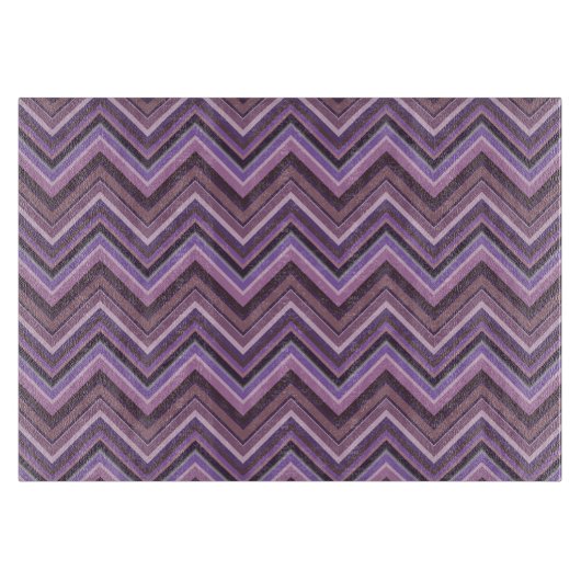 Mauve zigzag schneidebrett (Vorderseite)
