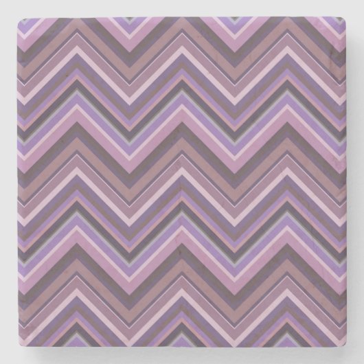 Mauve zigzag steinuntersetzer (Vorderseite)