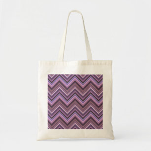 Mauve zigzag tragetasche