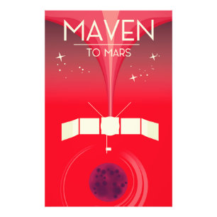 MAVEN - Mars-Weltraumkunst. Fotodruck