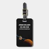 Maven Spacecraft. Gepäckanhänger (Vorderseite vertikal)