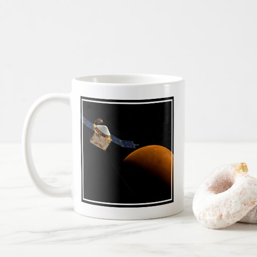 Maven Spacecraft. Kaffeetasse (Mit Donut)