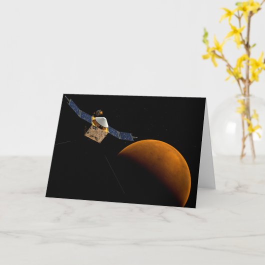 Maven Spacecraft. Karte (Gelbe Blume)