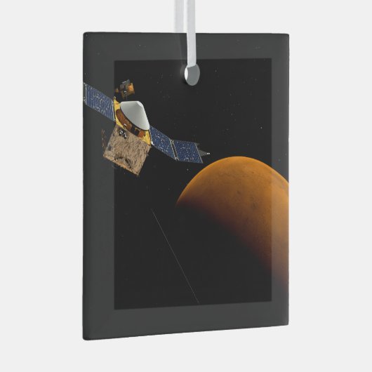 Maven Spacecraft. Ornament Aus Glas (Vorderseite Rechts)