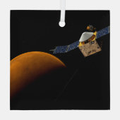 Maven Spacecraft. Ornament Aus Glas (Rückseite)