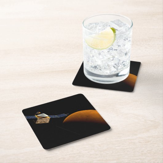 Maven Spacecraft. Rechteckiger Pappuntersetzer (Vor Ort)