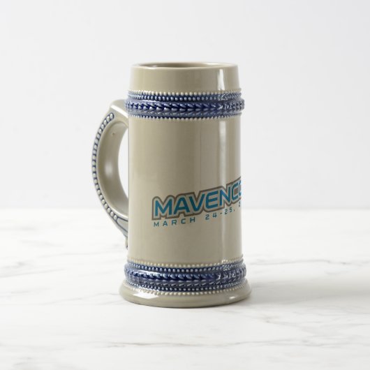 MavenCon 2 Stein Bierglas (Vorderseite Links)