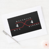 Maverick Mud Riders Rechteckiger Aufkleber (Umschlag)