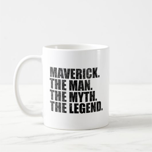 Maverick Name, Maverick Der Mann Der Mythos Die Le Kaffeetasse (Links)