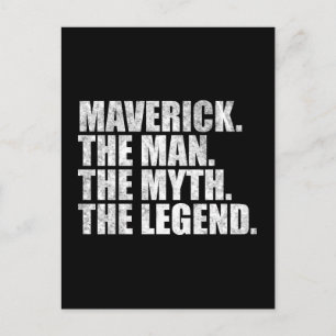 Maverick-Name, Maverick Der Mann Der Mythos Die Le Postkarte