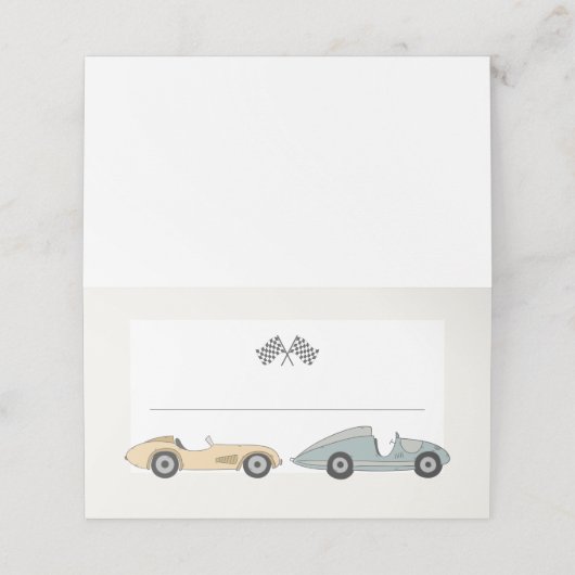 MAVERICK Race Card Buffet Platzkarten (Außenseite Aufgefaltet)